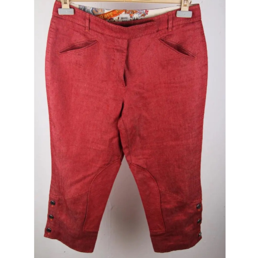 Hermès Linen-Silk Breeches – Size 38 – Timeless Elegance